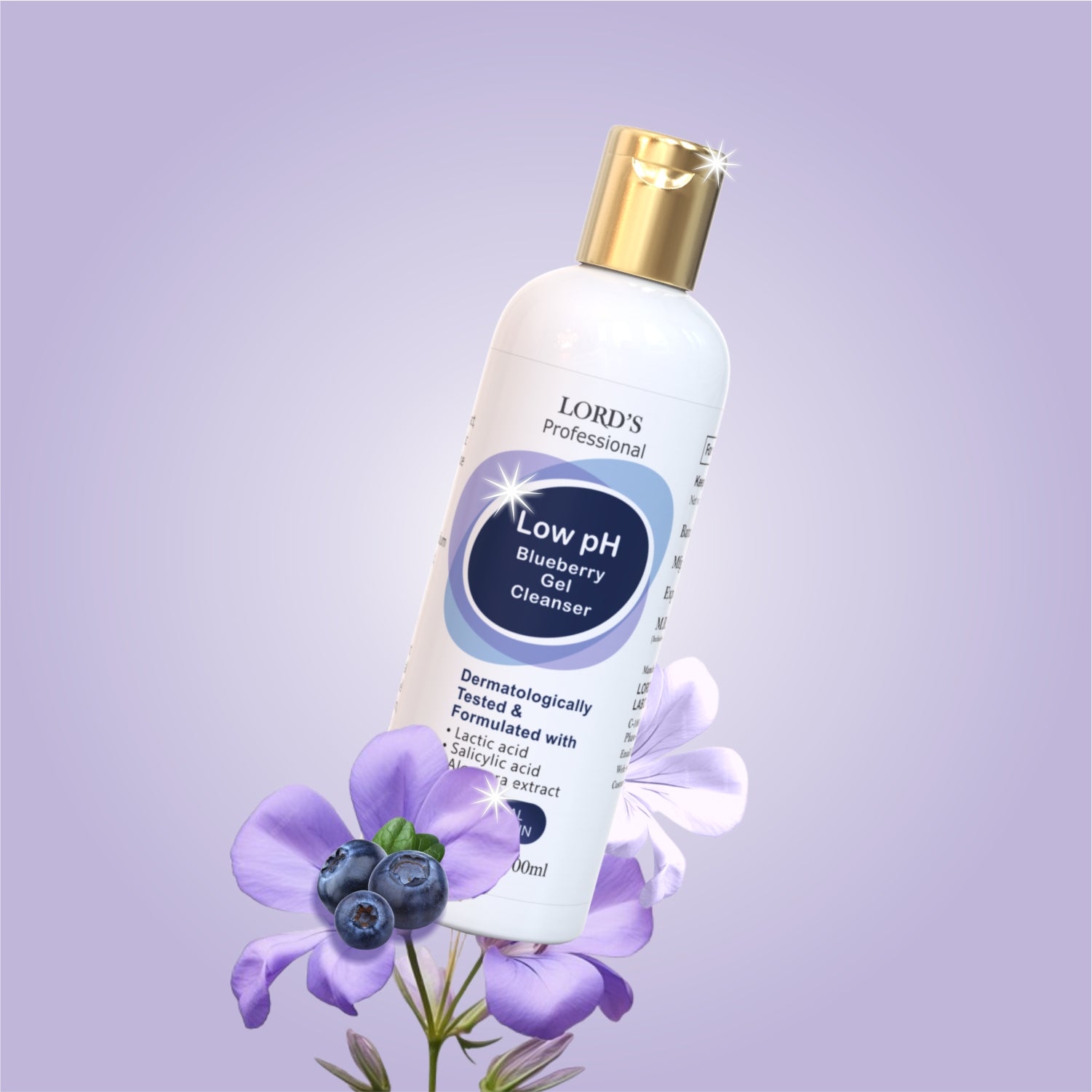 Professional Low PH Blueberry Gel Cleanser (100ml)