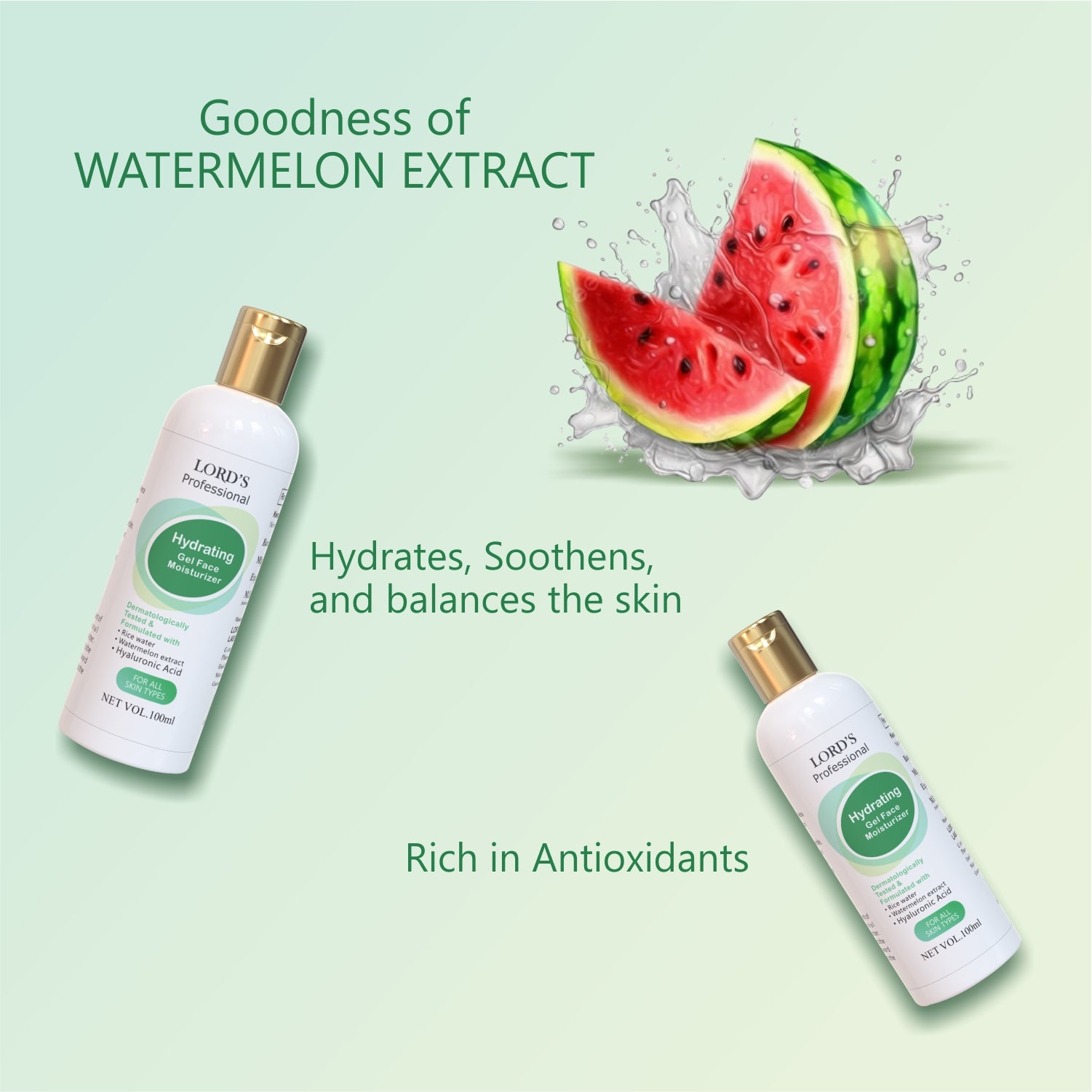 Professional Hydrating Gel Face Moisturizer