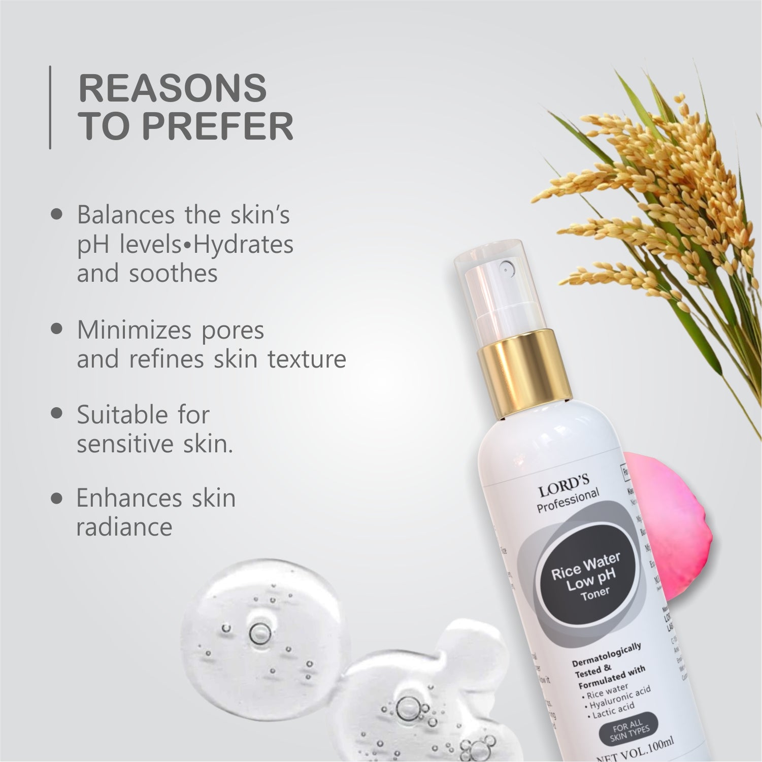 Rice water Low pH Toner 100 ml