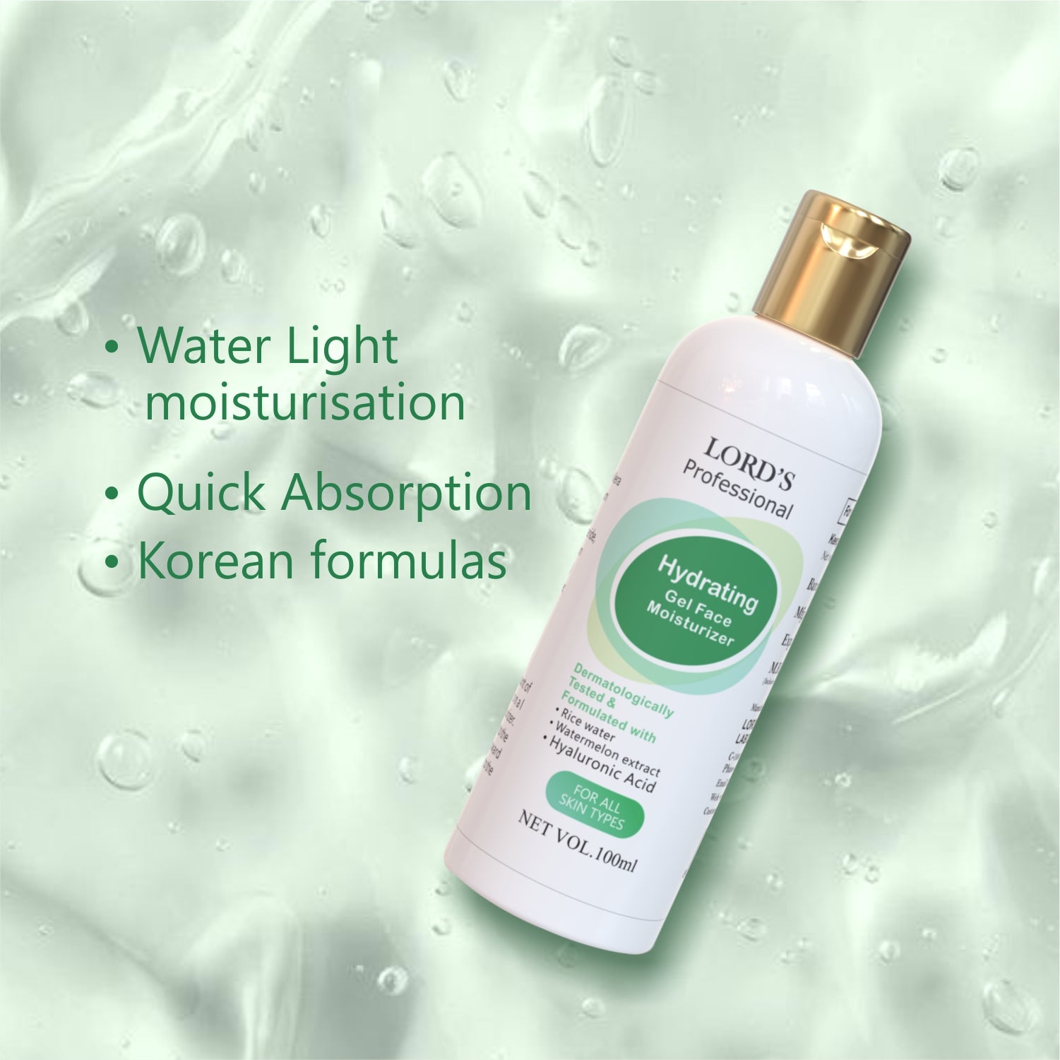 Professional Hydrating Gel Face Moisturizer