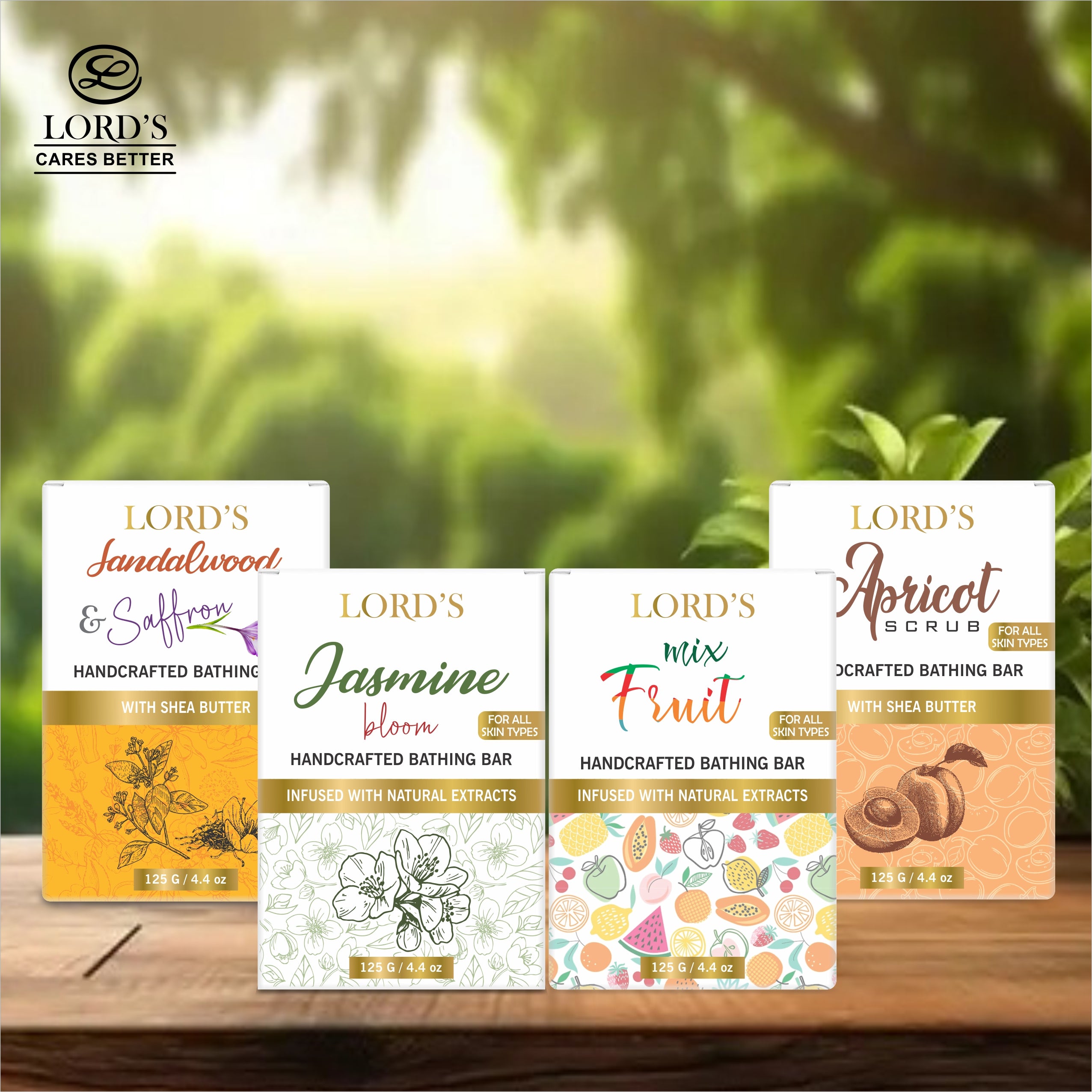 Handcrafted Soap Pack of 4 (500gm)