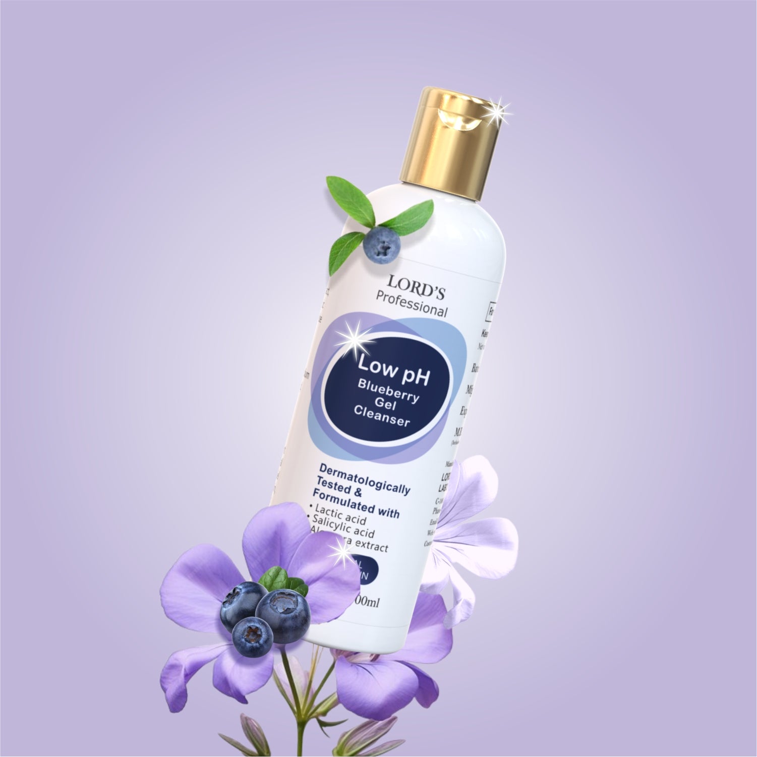 Professional Low PH Blueberry Gel Cleanser (100ml)