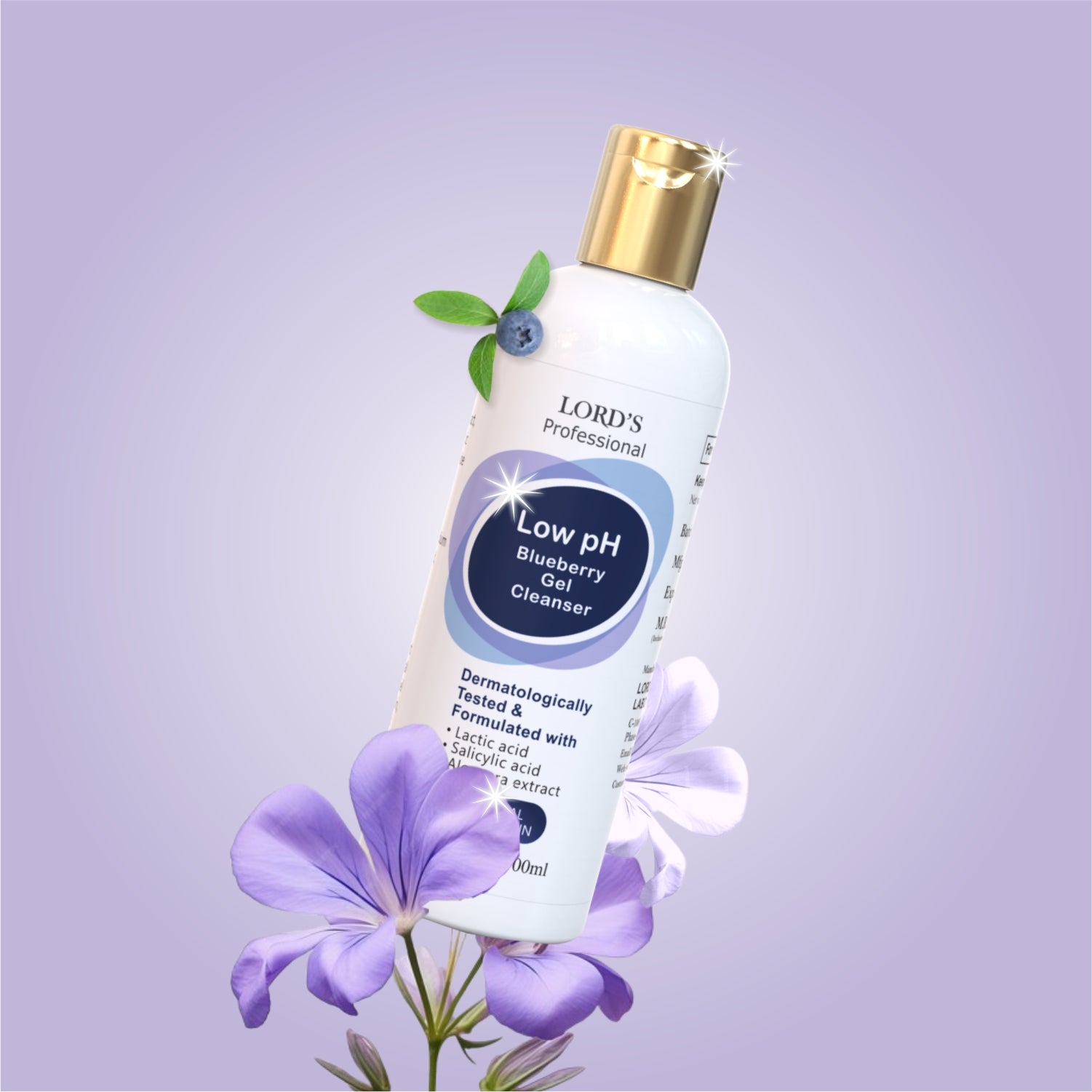 Professional Low PH Blueberry Gel Cleanser (100ml)