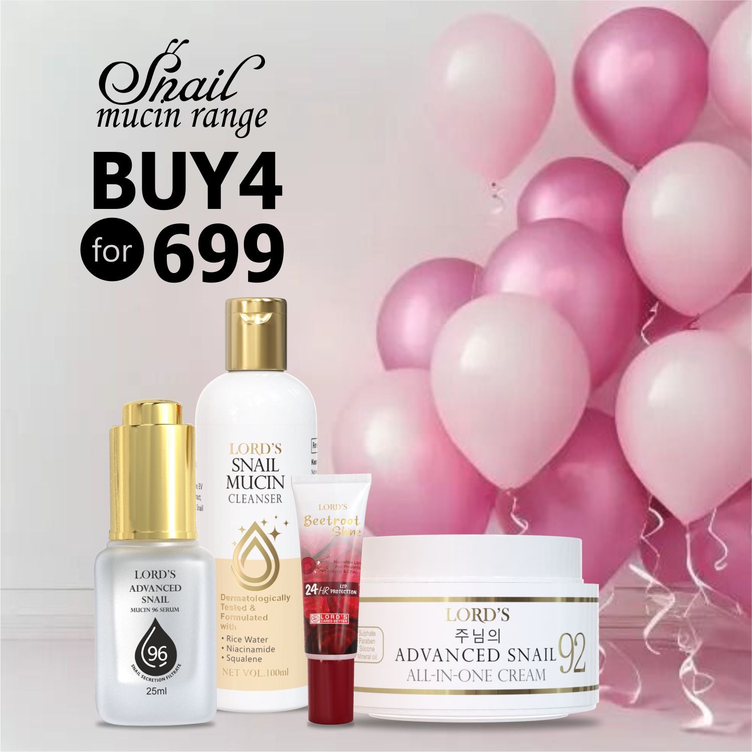 Lord's Snail Mucin  Glow Kit