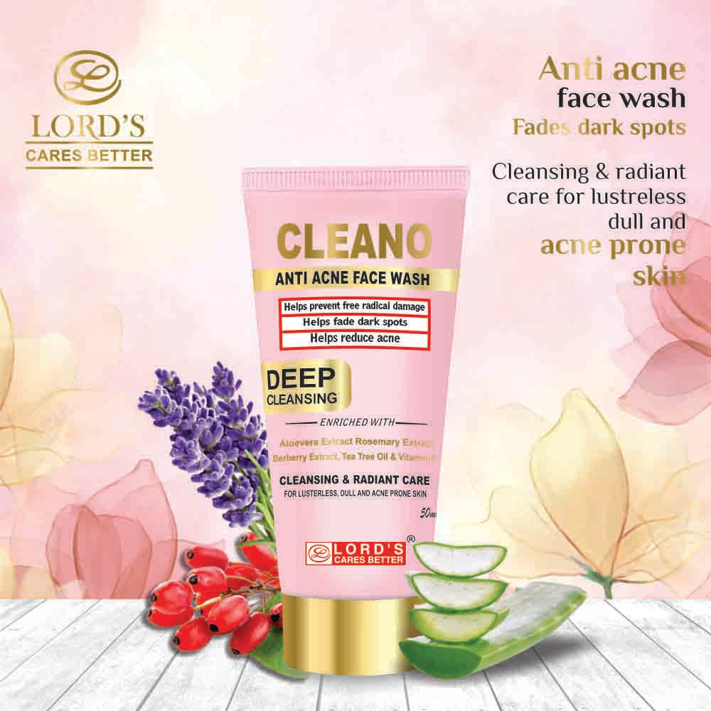 Cleano – Anti Acne Face Wash (50 ml)