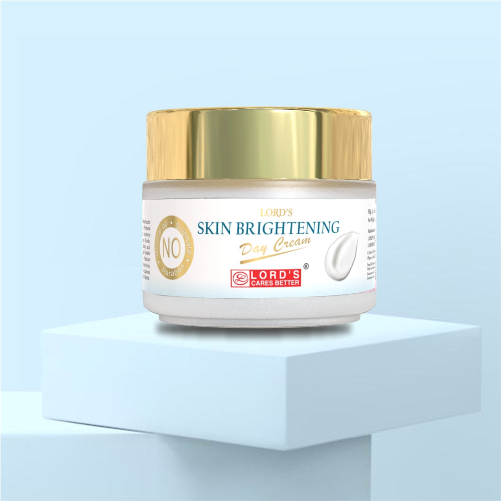 Buy 1 Get 3 Free - Skin Brightening Day Cream+Free  Lip Balm (2x50g + 100ml+ 10g)