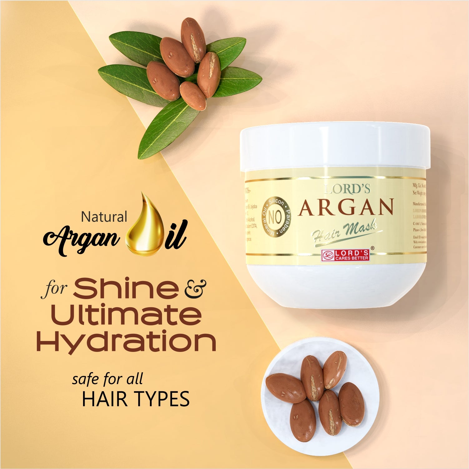 Lord's Argan Hair Mask (200gm)