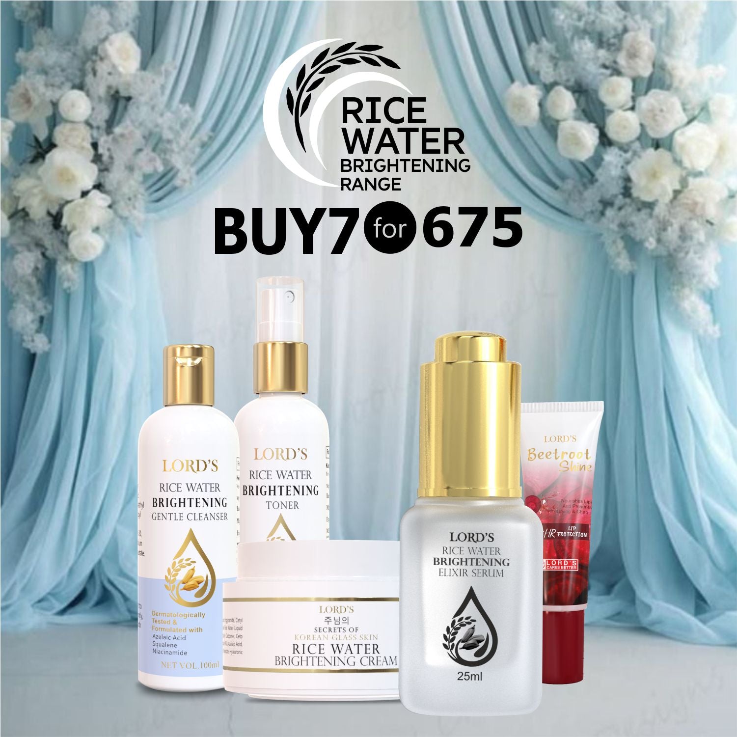 Buy 7 @ ₹675 - Rice Water Skincare Range