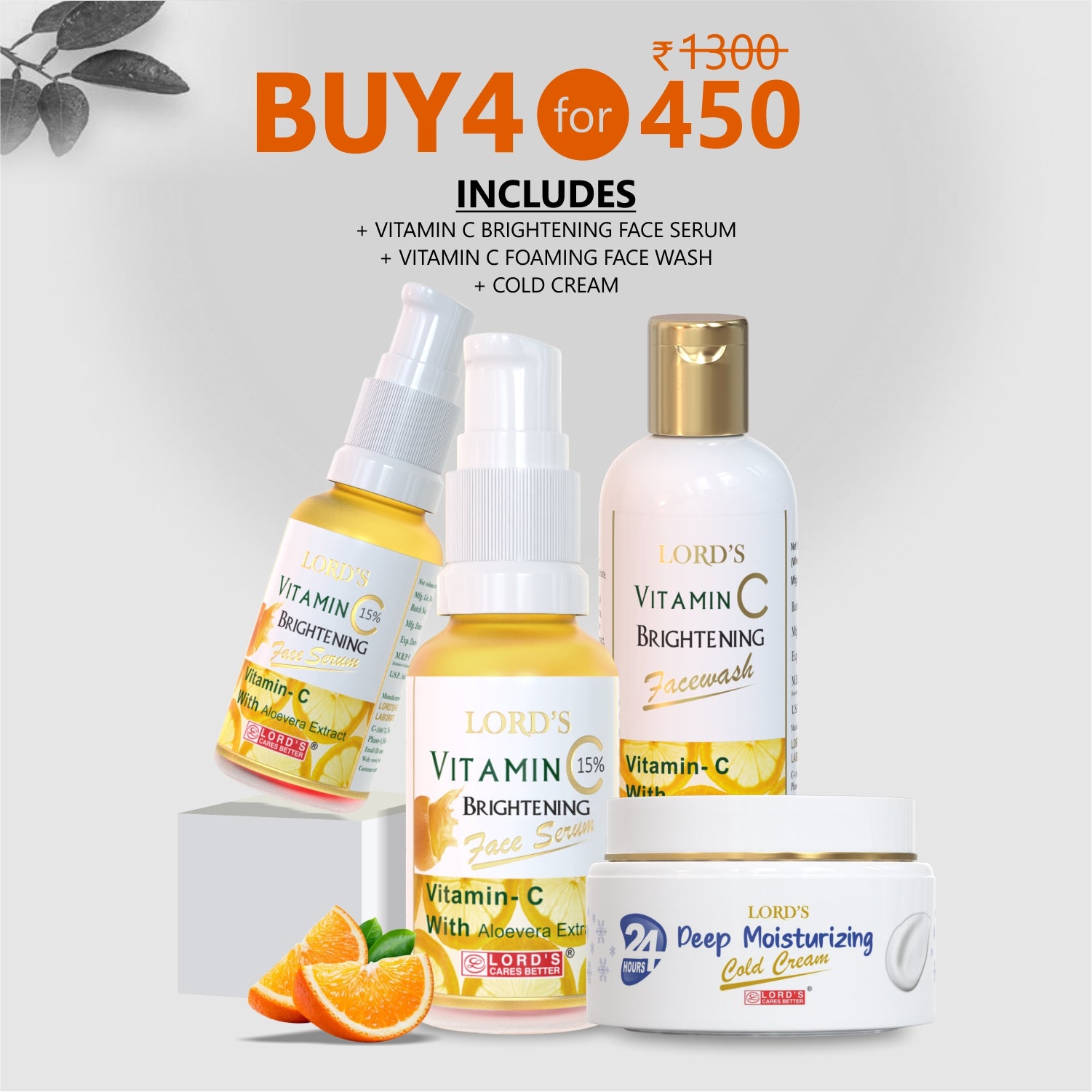 Buy 1 Get 3 Free | Lord's Vitamin C Brightening Kit