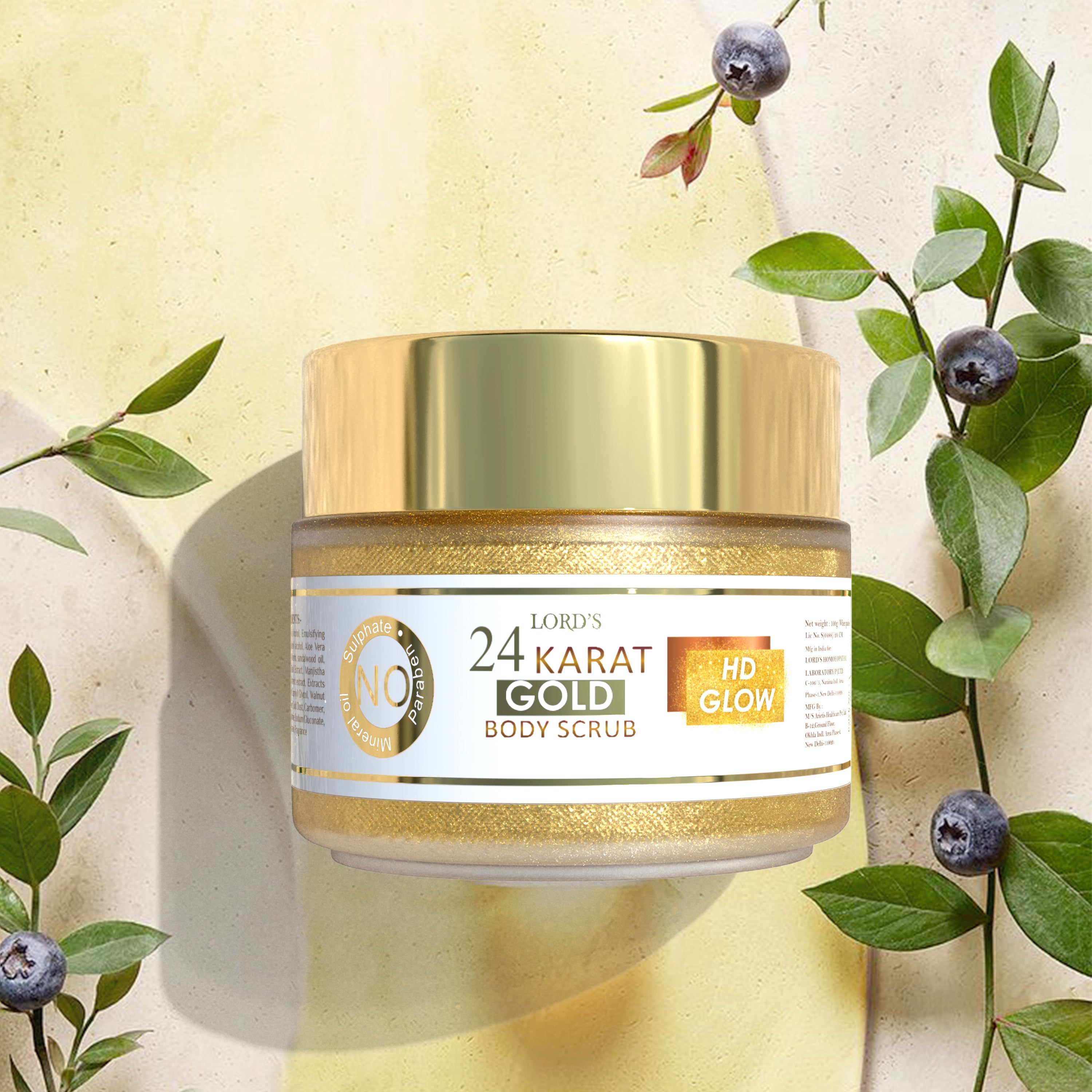 24 Karat Gold Body Scrub (100 g)