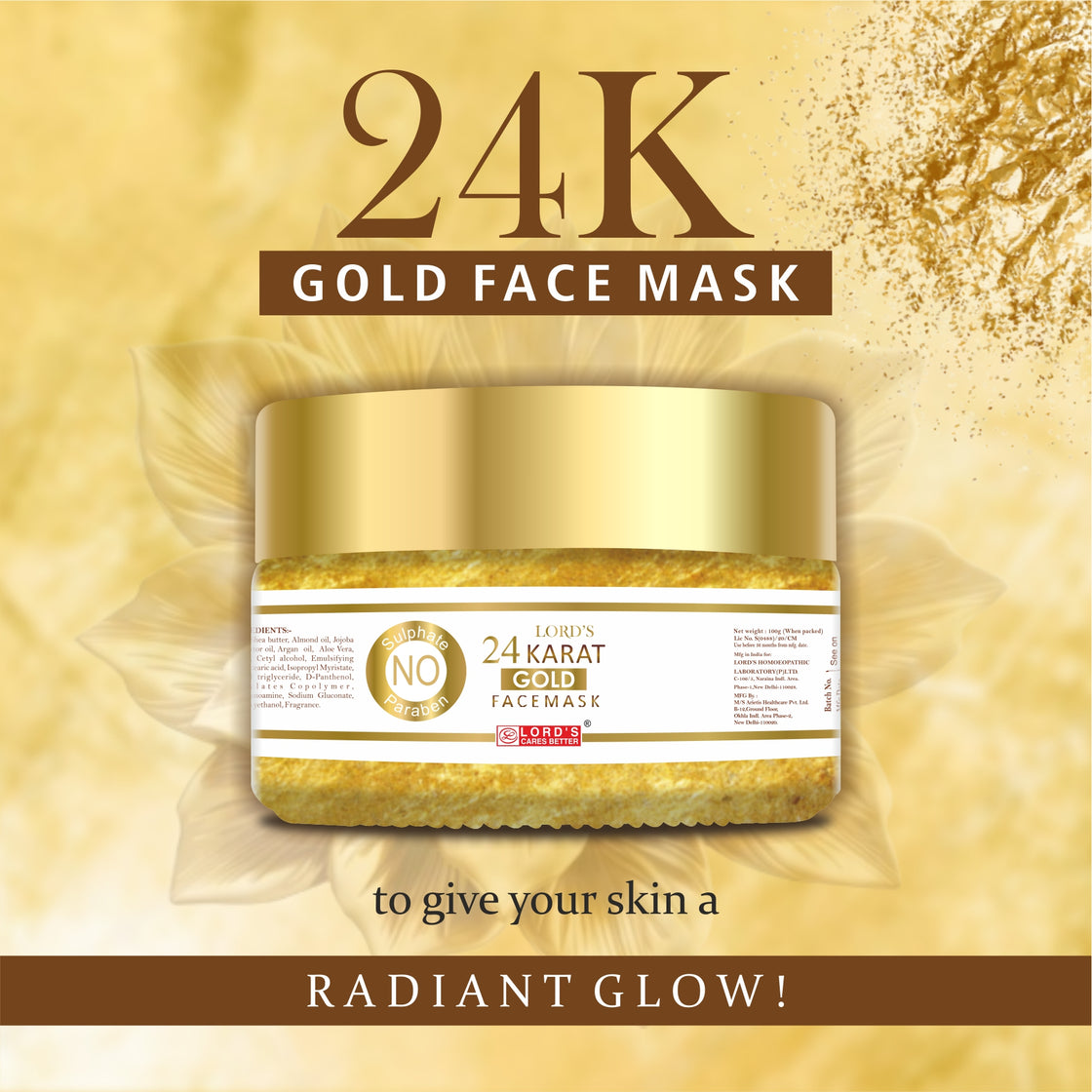 24K Gold Face Mask