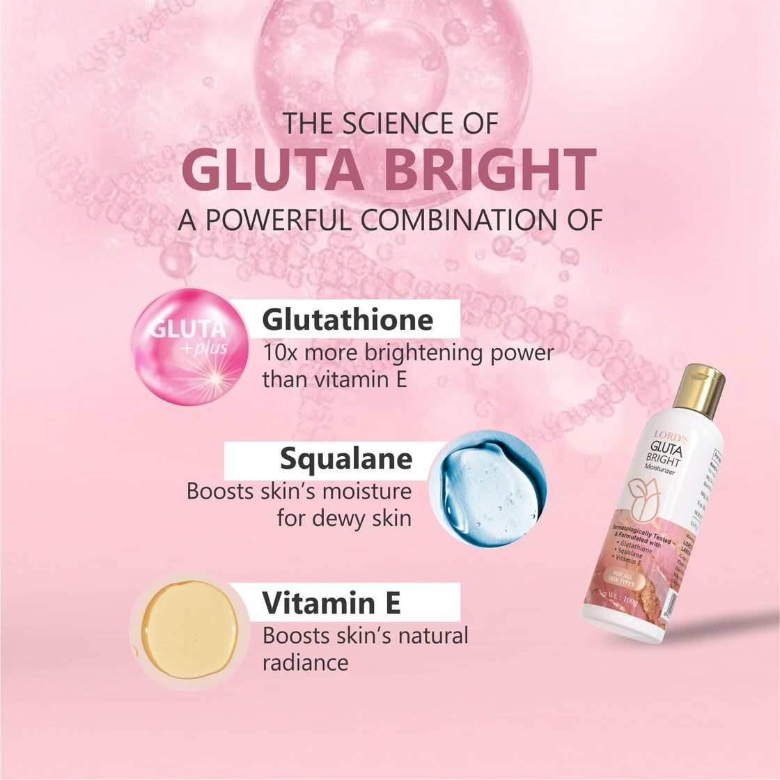 Lords Gluta Bright Moisturizer- 100g