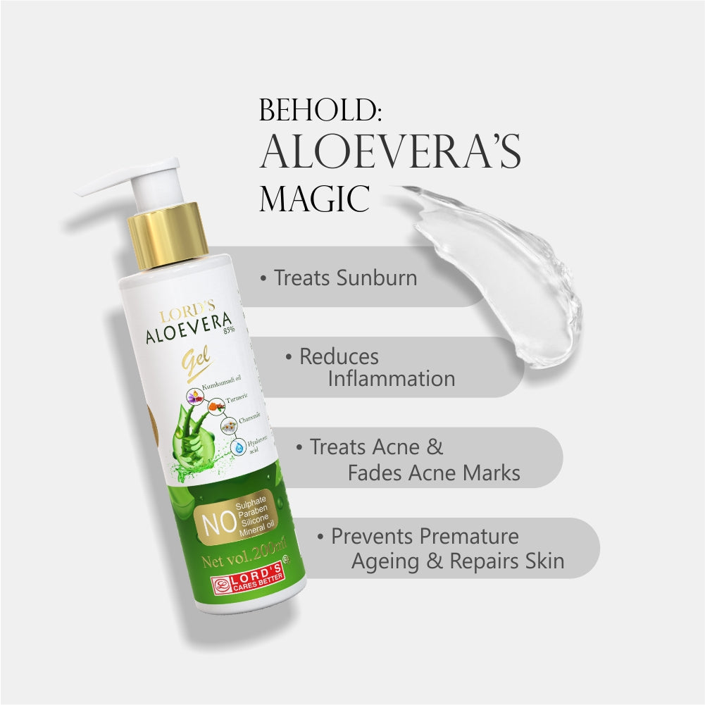 Aloevera Face Gel With 85% Aloevera (200Ml)