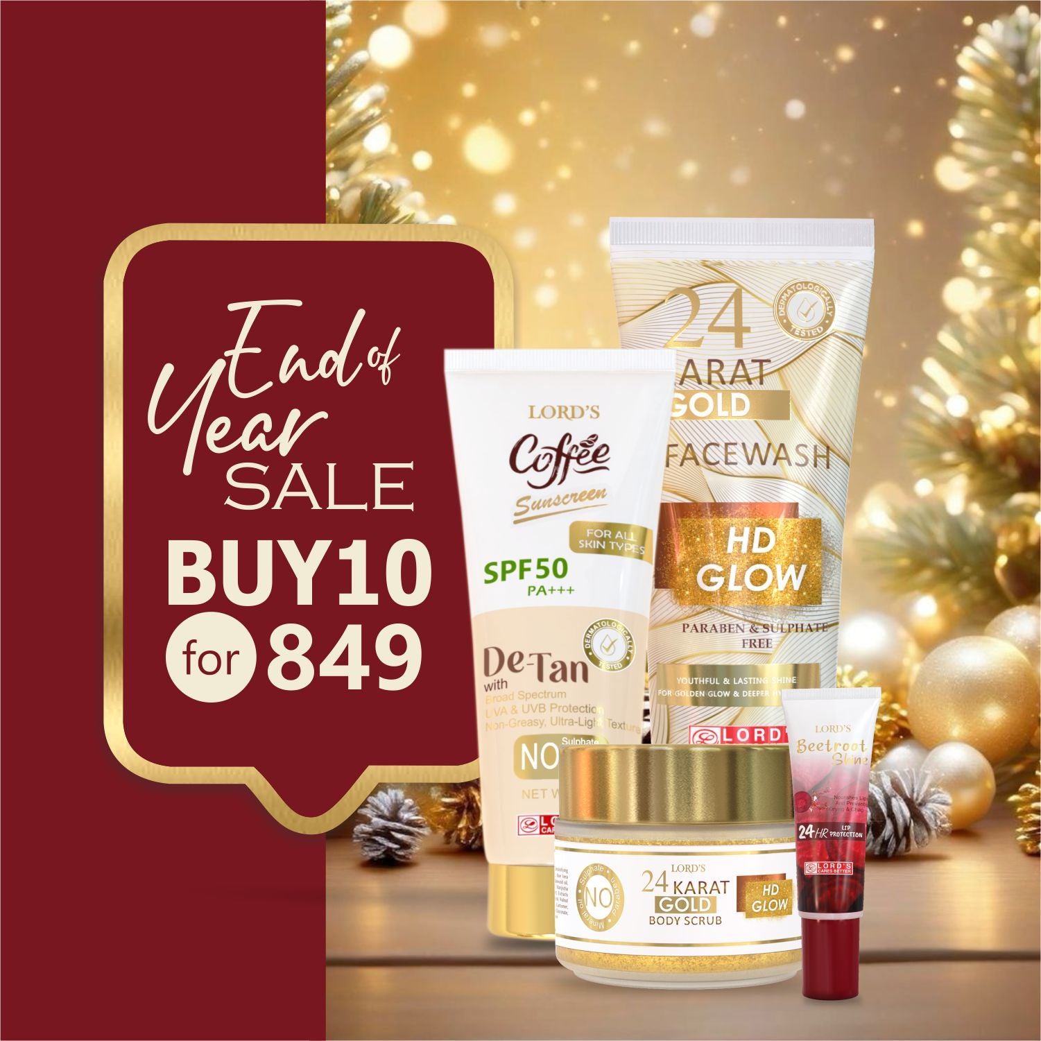 BUY 10 @849|| New Year 24k Gold Brighting Range