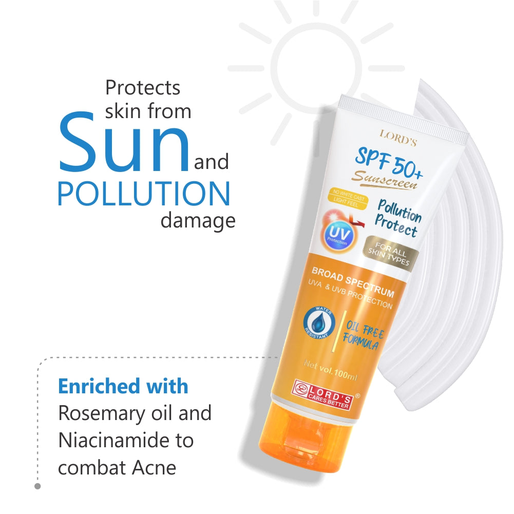 Lord's Pollution Protect SPF 50+ Sunscreen (100 ml)