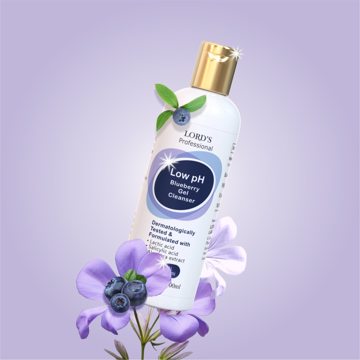 Professional Low PH Blueberry  Gel Cleanser (100ml)