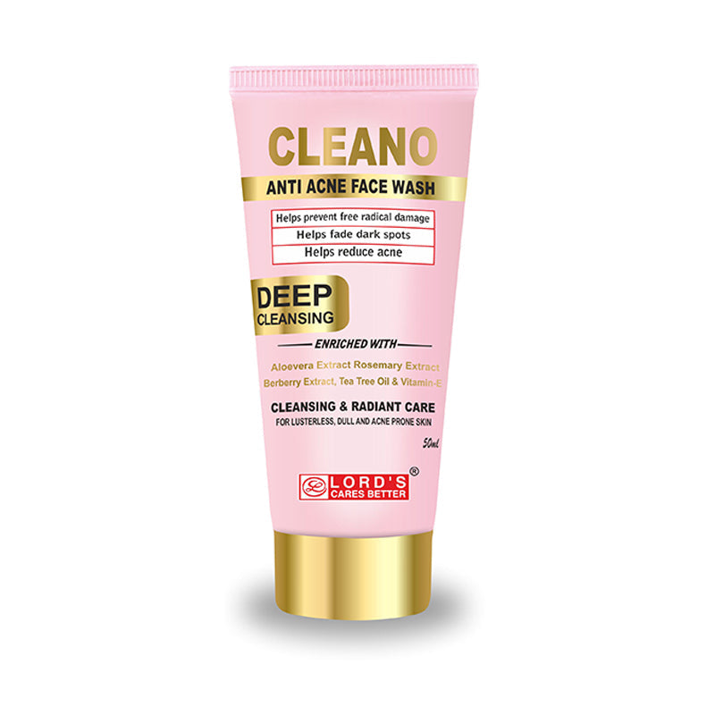 Pack of 5 Cleano – Anti Acne Face Wash (50 ml)