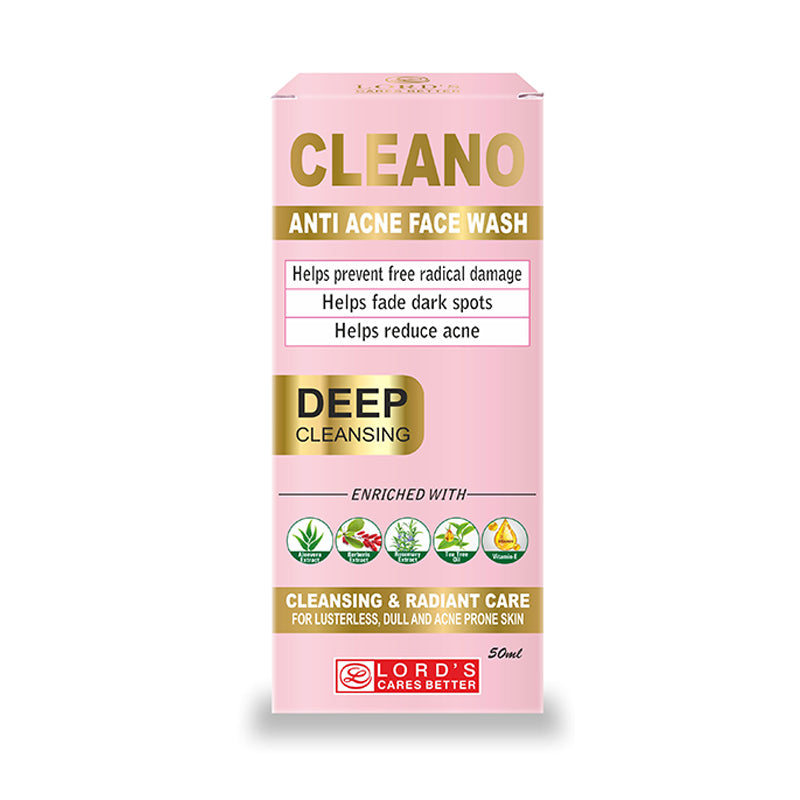 Pack of 5 Cleano – Anti Acne Face Wash (50 ml)