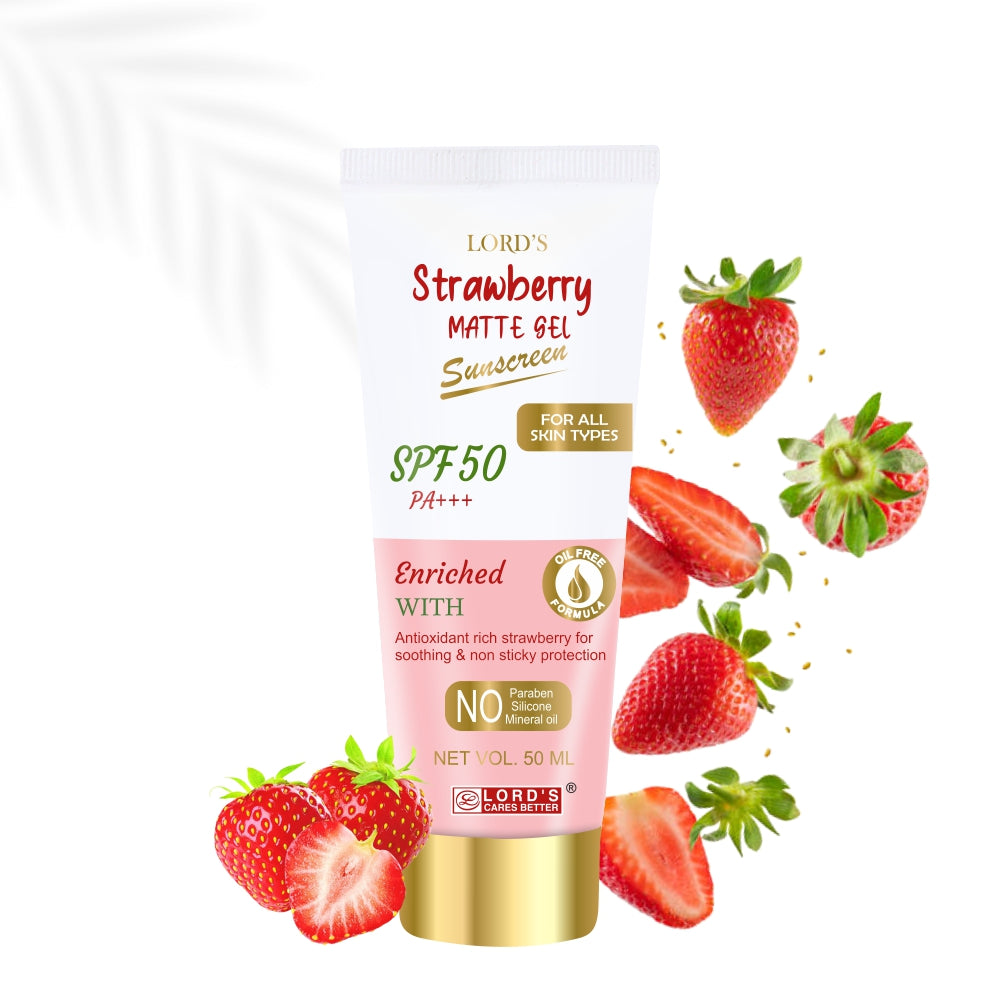 Strawberry Spf 50 Matte Gel Sunscreen (50Ml)